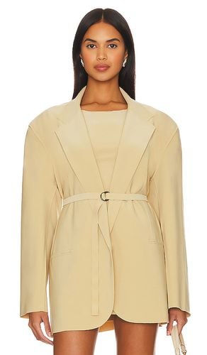 Oversized Single Breasted Jacket in Tan. - size L (also in M, XL) - Norma Kamali - Modalova