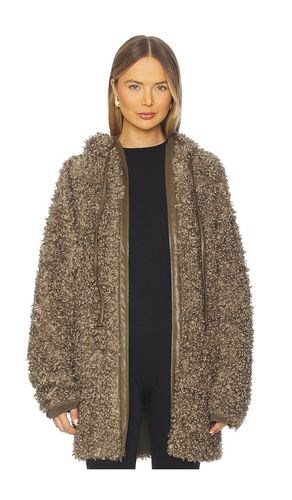 Oversized Raglan Sleeve Zip Front Hooded Jacket in . Taglia S. Also in L - Norma Kamali - Modalova