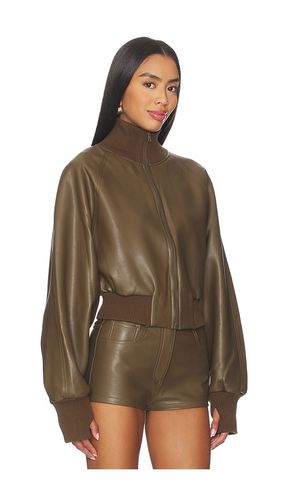 Oversized Turtleneck Bomber Jacket To Waist in Dark Green. - size L (also in M, S, XL) - Norma Kamali - Modalova