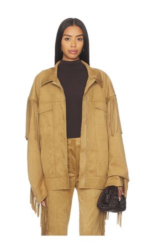 Fringe Oversized Jean Jacket in . Size S. Also in M, L - Norma Kamali - Modalova
