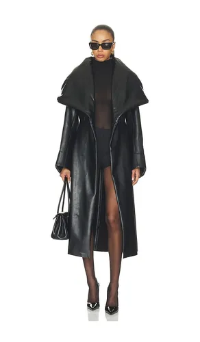 Shawl Collar Peplum Coat in . - size M/L (also in XS/S) - Norma Kamali - Modalova