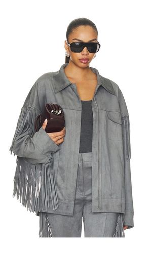 Fringe Oversized Jean Jacket in . Taglia L. Also in M, S, XL, XS - Norma Kamali - Modalova