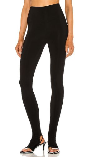 Legging with footie en color talla L en - Black. Talla L (también en M) - Norma Kamali - Modalova