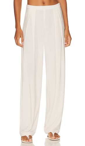 Pantalones plisados en color crema talla L en - Cream. Talla L (también en M) - Norma Kamali - Modalova