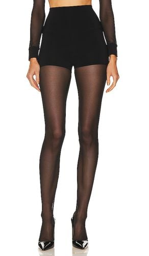 X revolve legging with mesh bottom footsie en color talla L en - Black. Talla L (también en M, S, XL, XS) - Norma Kamali - Modalova