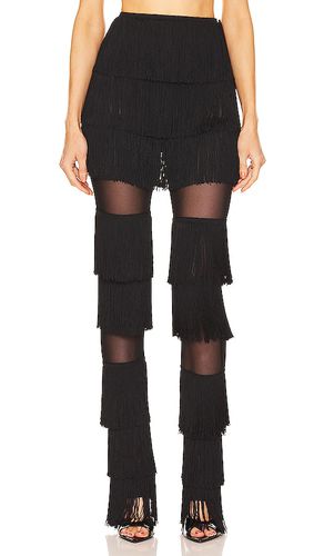 Spliced Boot Pant With Fringe in . Taglia XS - Norma Kamali - Modalova