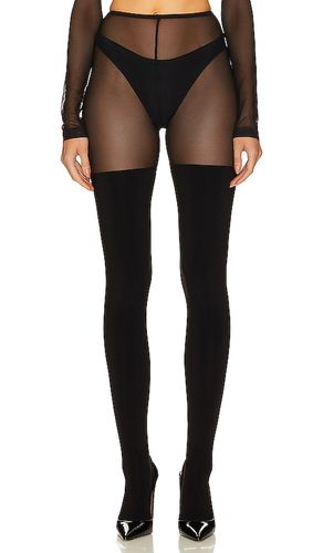 Thigh High Spliced Legging With Footsie in . - size L (also in M, S) - Norma Kamali - Modalova