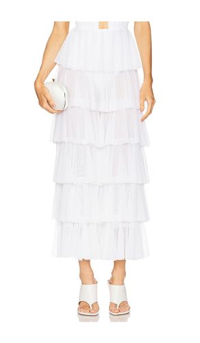Wide Leg Ruffle Pant in White. - size L (also in M, S, XS) - Norma Kamali - Modalova