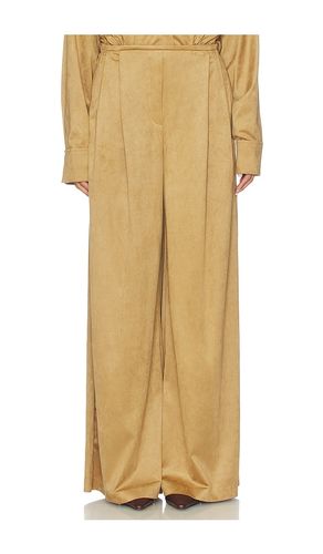 Mens pleat pant in color tan size S (also in M) - Norma Kamali - Modalova