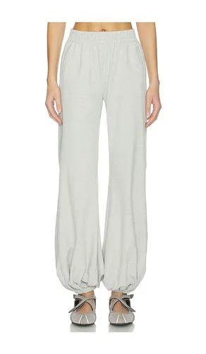 Boyfriend Puff Jog Pant in Light Grey. - size XXS (also in S) - Norma Kamali - Modalova