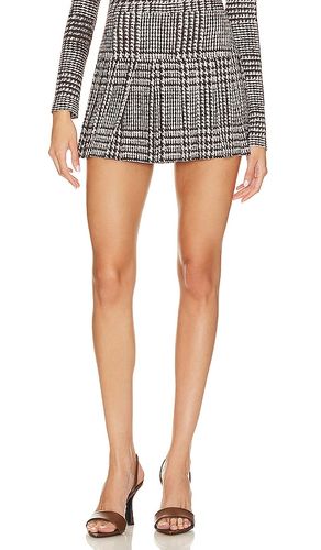 Pleated Micro Skirt in Chocolate. - size L (also in M, S, XL, XXS) - Norma Kamali - Modalova