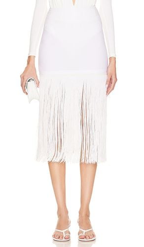 X REVOLVE Fringe Mini Skirt in White. - size M (also in S, XS, XXS) - Norma Kamali - Modalova