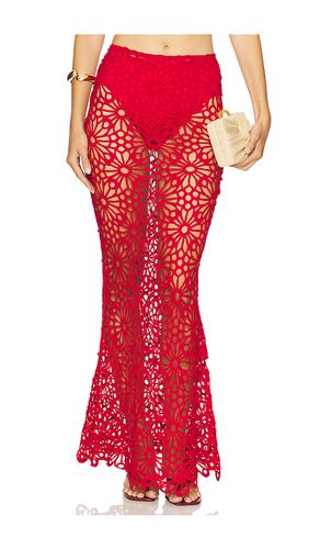 Obie Maxi Skirt in Red. - size L (also in M, S, XS) - Norma Kamali - Modalova