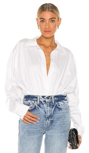 Oversized Boyfriend Shirt Bodysuit in . - size L (also in M, S, XL) - Norma Kamali - Modalova