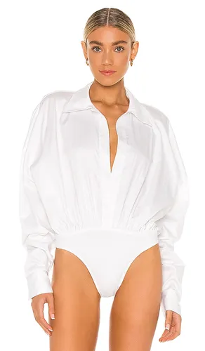 Oversized Boyfriend Shirt Bodysuit in . Size L. Also in M, S, XL - Norma Kamali - Modalova