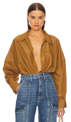 Oversized Boyfriend Shirt Bodysuit in . Size M, S, XL - Norma Kamali - Modalova