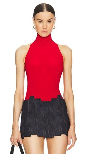 X revolve halter turtleneck top en color rojo talla XL en - Red. Talla XL (también en L, XS, XXS) - Norma Kamali - Modalova