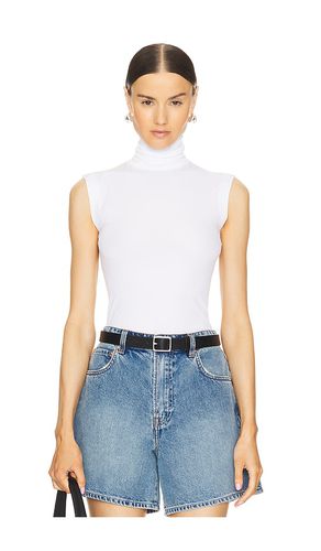 Slim fit sleeveless turtleneck top en color blanco talla L en - White. Talla L (también en M, S, XL, XS, XXS) - Norma Kamali - Modalova