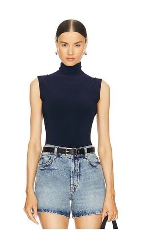 Slim fit sleeveless turtleneck top en color azul marino talla L en - Navy. Talla L (también en S, XL - Norma Kamali - Modalova