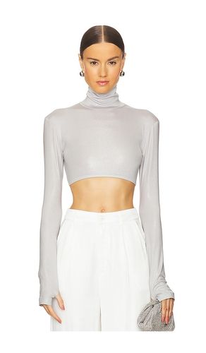 Cropped Slim Fit Long Sleeve Turtleneck Top in . Size L. Also in XL, XS, XXS - Norma Kamali - Modalova