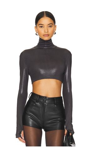Cropped Slim Fit Long Sleeve Turtleneck Top in . Size L. Also in XXS - Norma Kamali - Modalova