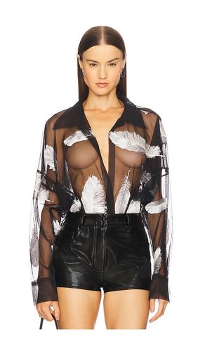 Boyfriend Neck Shirt Bodysuit in . Size L. Also in M, S, XL, XS - Norma Kamali - Modalova