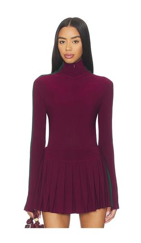 Side Stripe Turtleneck Bodysuit in ,. Size L. Also in S - Norma Kamali - Modalova