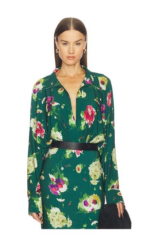 Super Oversized Boyfriend Shirt Bodysuit in . Taglia L. Also in S - Norma Kamali - Modalova