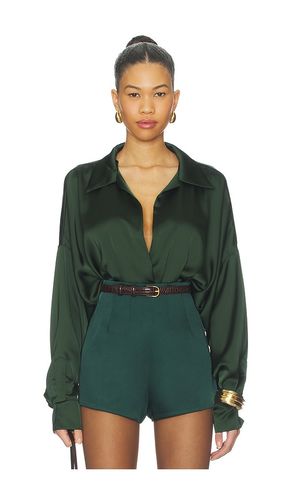 Super Oversized Boyfriend Shirt Bodysuit in . Taglia L. Also in M - Norma Kamali - Modalova