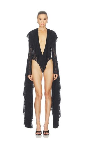 Xl Sleeve Deep V Ruffle Bodysuit in . Size L. Also in M, S, XL, XS, XXS - Norma Kamali - Modalova