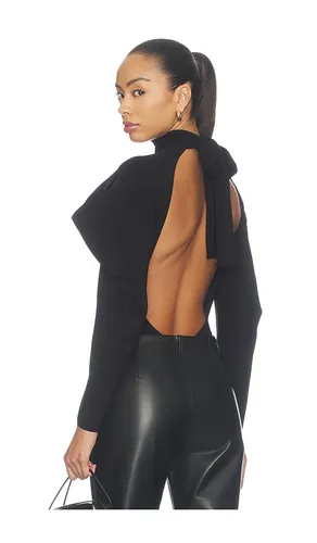 Wing Sleeve Open Back Bow Neck Bodysuit in . - size L (also in M, S, XL, XS, XXS) - Norma Kamali - Modalova