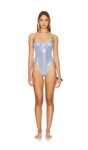 Corset Mio Swimsuit in Blue. - size L (also in M, S, XL, XS) - Norma Kamali - Modalova