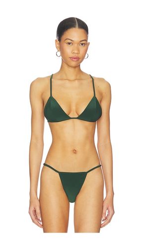 No Tie Triangle Bikini Top in Green. - size S (also in M, L, XL) - Norma Kamali - Modalova