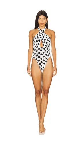 Cross Halter Mio Top in White. - size L (also in M, S, XL, XS) - Norma Kamali - Modalova