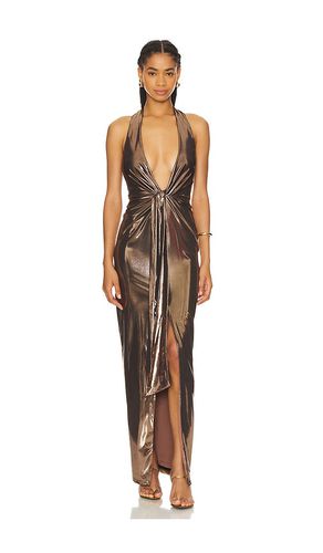 Chroma Gown in Metallic Bronze. - size L (also in M, S, XL, XS) - Nookie - Modalova