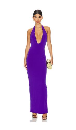 Vestido largo halter empire en color talla L en - Purple. Talla L (también en M, S, XS) - Nookie - Modalova