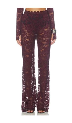 Delphine Lace Pants in Burgundy. - size S (also in XS) - Nookie - Modalova