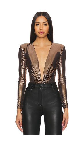 Chroma Bodysuit in Metallic Bronze. - size M (also in L, S, XS) - Nookie - Modalova