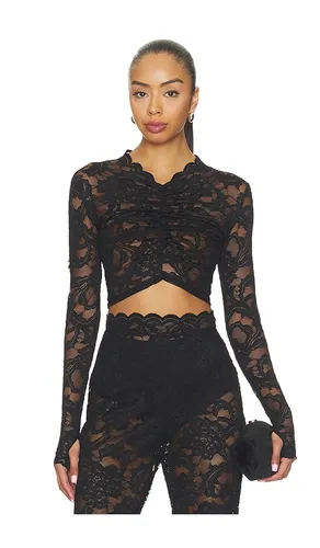 Delphine Lace Long Sleeve Crop Top in . Size L. Also in M - Nookie - Modalova
