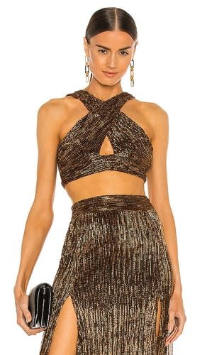 Alchemy Crop Top in Metallic Bronze. - size M (also in S) - Nookie - Modalova