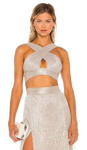 Alchemy Crop Top in Metallic Silver. - size M (also in XS) - Nookie - Modalova