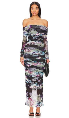 Oaklyn Off Shoulder Shirred Midi Dress in Black. - size 0 (also in 2, 4, 8) - NICHOLAS - Modalova