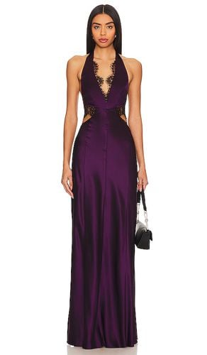 Kylie Lace Cutout Gown in Purple. - size 4 (also in 6) - NICHOLAS - Modalova