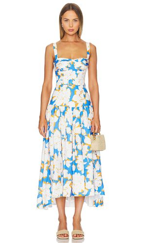 Drenica Drop Waist Corset Midi Dress in Blue. - size 2 (also in 0, 4, 6, 8) - NICHOLAS - Modalova