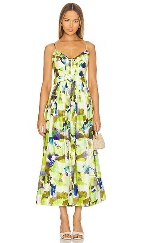 Mireille Belted Midi Dress in Green. - size 0 (also in 10, 2, 4, 6) - NICHOLAS - Modalova