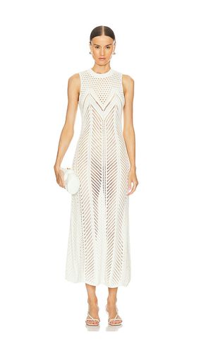 Simmy Crochet Midi Dress in White. - size L (also in M, S, XS) - NICHOLAS - Modalova