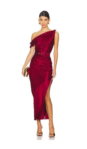 Halle Off The Shoulder Dress in Burgundy. - size 0 (also in 10, 12, 4, 6, 8) - NICHOLAS - Modalova