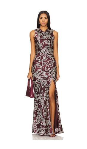 Demi Tie Back Drape in Burgundy. - size 0 (also in 10, 12, 2, 4, 6, 8) - NICHOLAS - Modalova