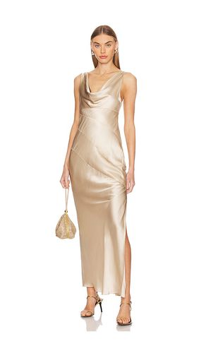 Sally Cowl Neck Maxi Dress in Metallic Neutral. - size 10 (also in 12, 2, 4, 6, 8) - NICHOLAS - Modalova