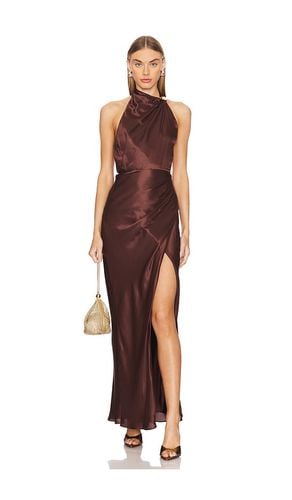 Galilea High Neck Gold Trim Maxi Dress in . Size 2, 6, 8 - NICHOLAS - Modalova